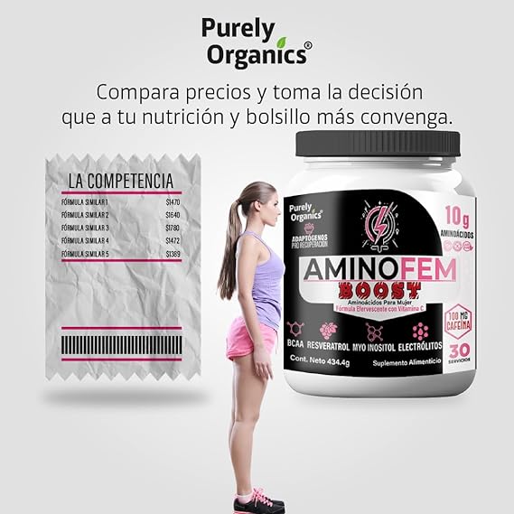 AminoFem BOOST: Energía, Rendimiento y Recuperación Óptimos para Mujeres Activas